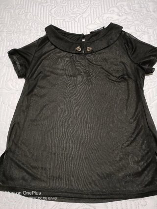 Top fiesta Atmosphere negro talla M