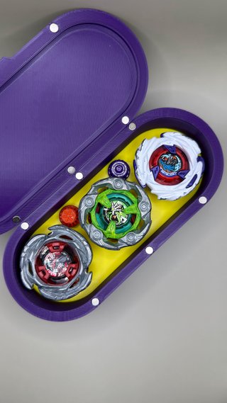 Porta Deck Beyblade X Viola Giallo