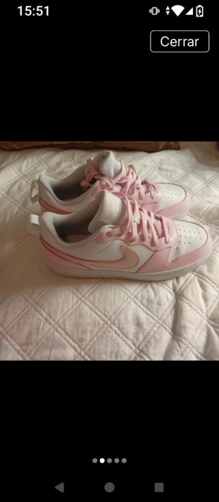 Zapatillas Nike Niña Rosa y Blancas