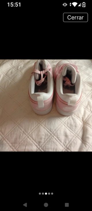 Zapatillas Nike Niña Rosa y Blancas