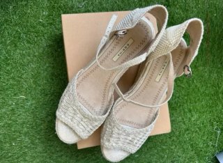 Sandalias esparto Corina beige