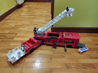 Lote Juguetes Bomberos y Helicóptero