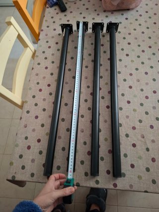 Patas metálicas negras 70 cm