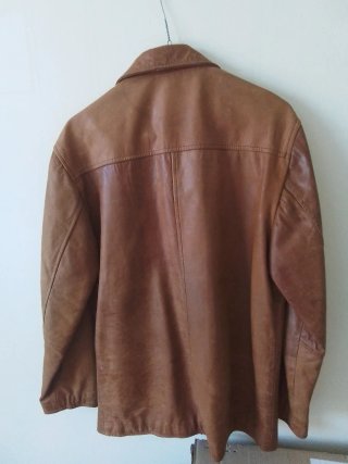 Chaqueta de Piel Marrón