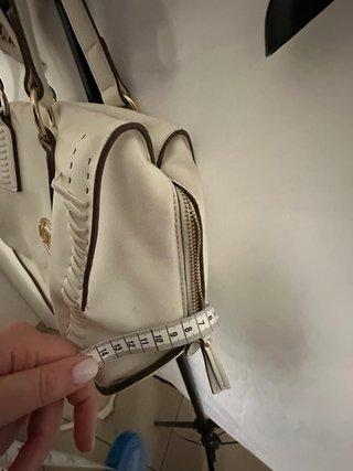Borsa Moschino bianca con cuore dorato