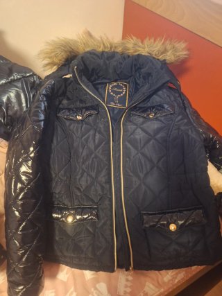 Plumas azul marino talla 14