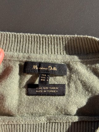 Massimo Dutti Jersey Verde Talla L