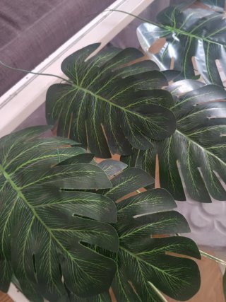 15 Hojas Artificiales Plantas Decoración