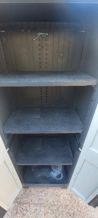 Armario exterior resina gris y negro