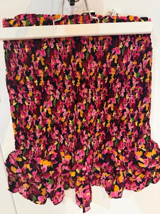 Falda tubo estampada flores