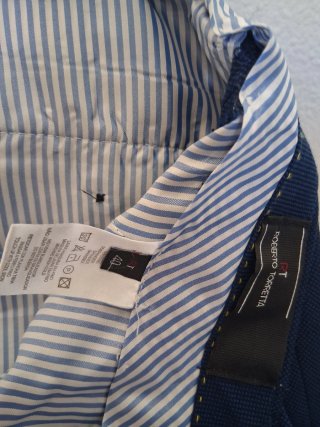 Traje de chaqueta Roberto Torretta azul,TALLA 40