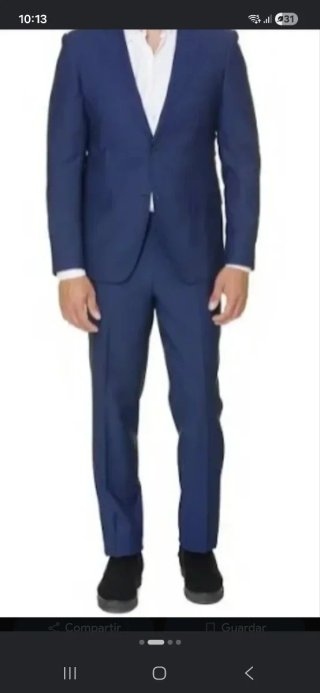 Traje de chaqueta Roberto Torretta azul,TALLA 40