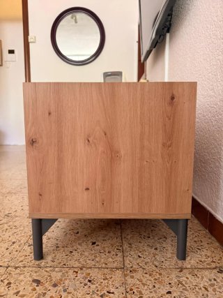 Mueble TV madera y metal