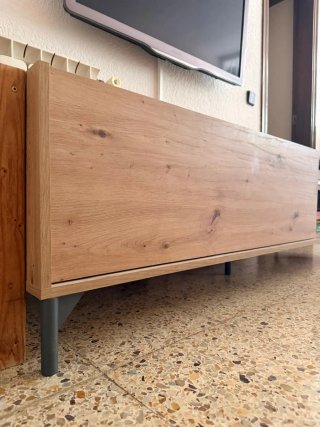 Mueble TV madera y metal
