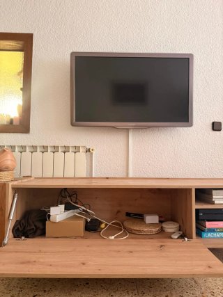 Mueble TV madera y metal