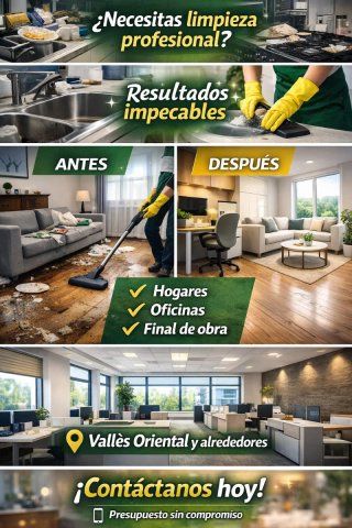 Limpieza de hogares y oficinas con experiencia...