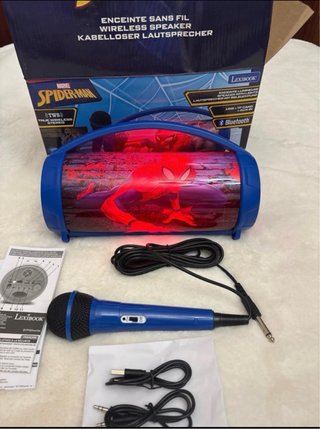 Altavoz Karaoke Spiderman Lexibook Bluetooth