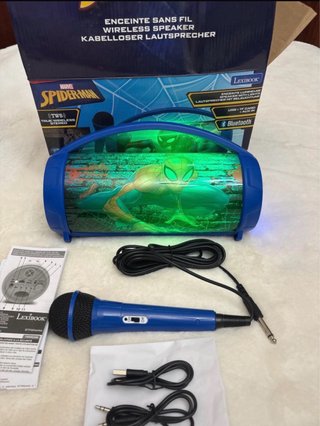 Altavoz Karaoke Spiderman Lexibook Bluetooth