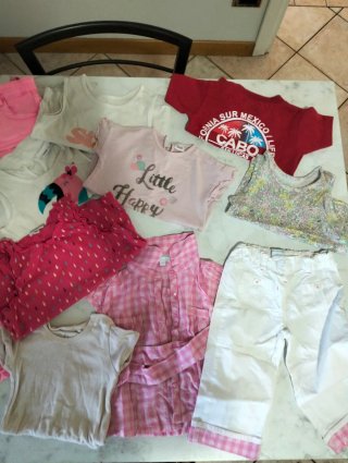 Lotto abbigliamento bambina