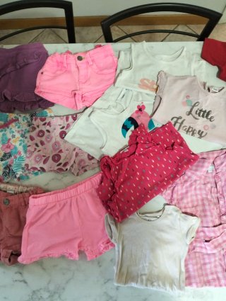 Lotto abbigliamento bambina