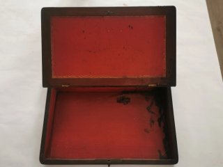 Escribanía antigua de madera