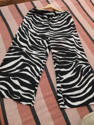 Pantalón estampado cebra talla única