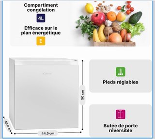 Mini frigorifero Bomann KB7245 bianco 45L con congelatore