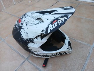 Casco Airoh Moto Cross Blanco