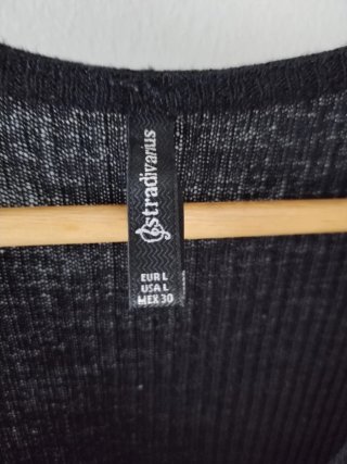 Rebeca larga negra Stradivarius