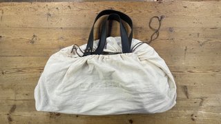 Bolso de viaje vintage cuero negro