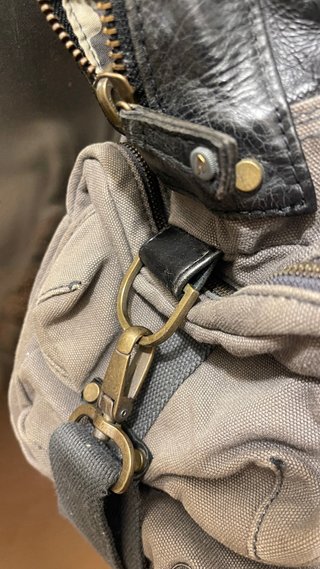 Bolso de viaje vintage cuero negro