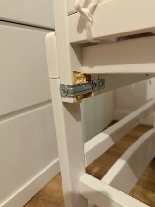 Minicuna madera blanca con ruedas