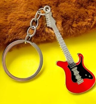 Llavero Guitarra Eléctrica Metal