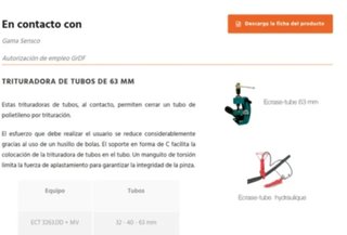 2 PINZADORES DE TUBO POLIETILENO DE 32 A 63mm