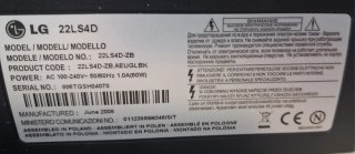 Televisor LG 22LS4D Negro
