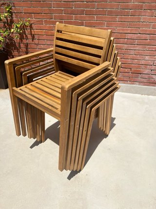 6 Sillas Exterior Madera Kave Home