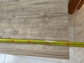 Mueble de salón TV madera y negro