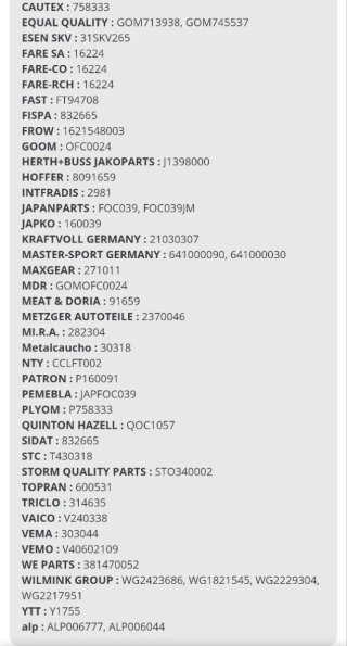 Tapadera filtro aceite Febi 173145 Opel, Fiat etc