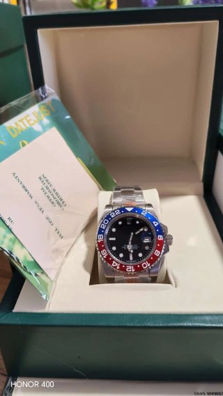 Reloj Negro y Rojo/Azul