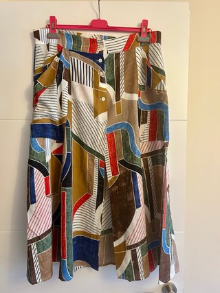 Conjunto de Camisa y Falda  De Miguel multicolor