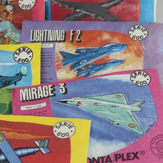 7 Sobres Montaplex Serie 600 Aviones Helicopteros
