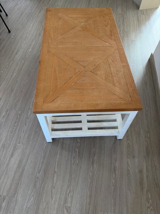 Mesa Centro Kenay Home  Madera Blanca