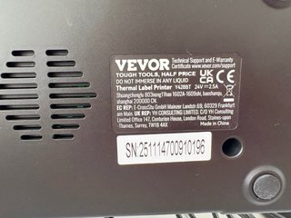 Impresora Térmica Etiquetas VEVOR Bluetooth