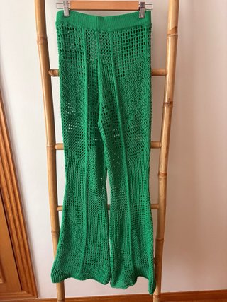 Pantalón crochet Mango talla única