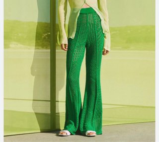 Pantalón crochet Mango talla única