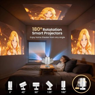 Proyector Portátil 4K Soporte 1080P