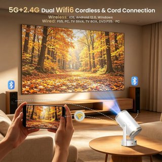 Proyector Portátil 4K Soporte 1080P