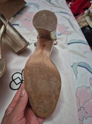 Sandalias Bimani Beige Fiesta Un Solo Uso