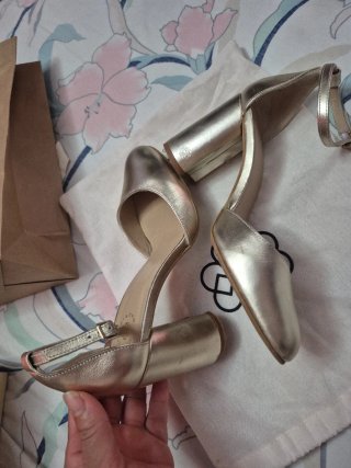 Sandalias Bimani Beige Fiesta Un Solo Uso