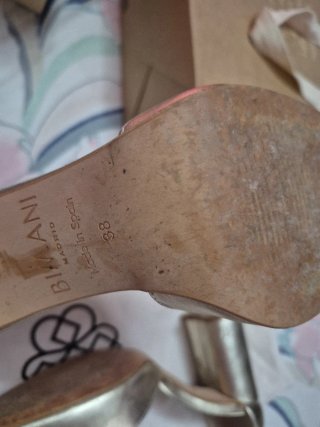 Sandalias Bimani Beige Fiesta Un Solo Uso